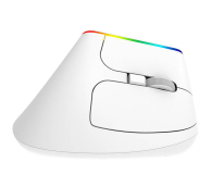 Delux Mysz Pionowa M618C RGB (Biała) - 1044032 - zdjęcie 1